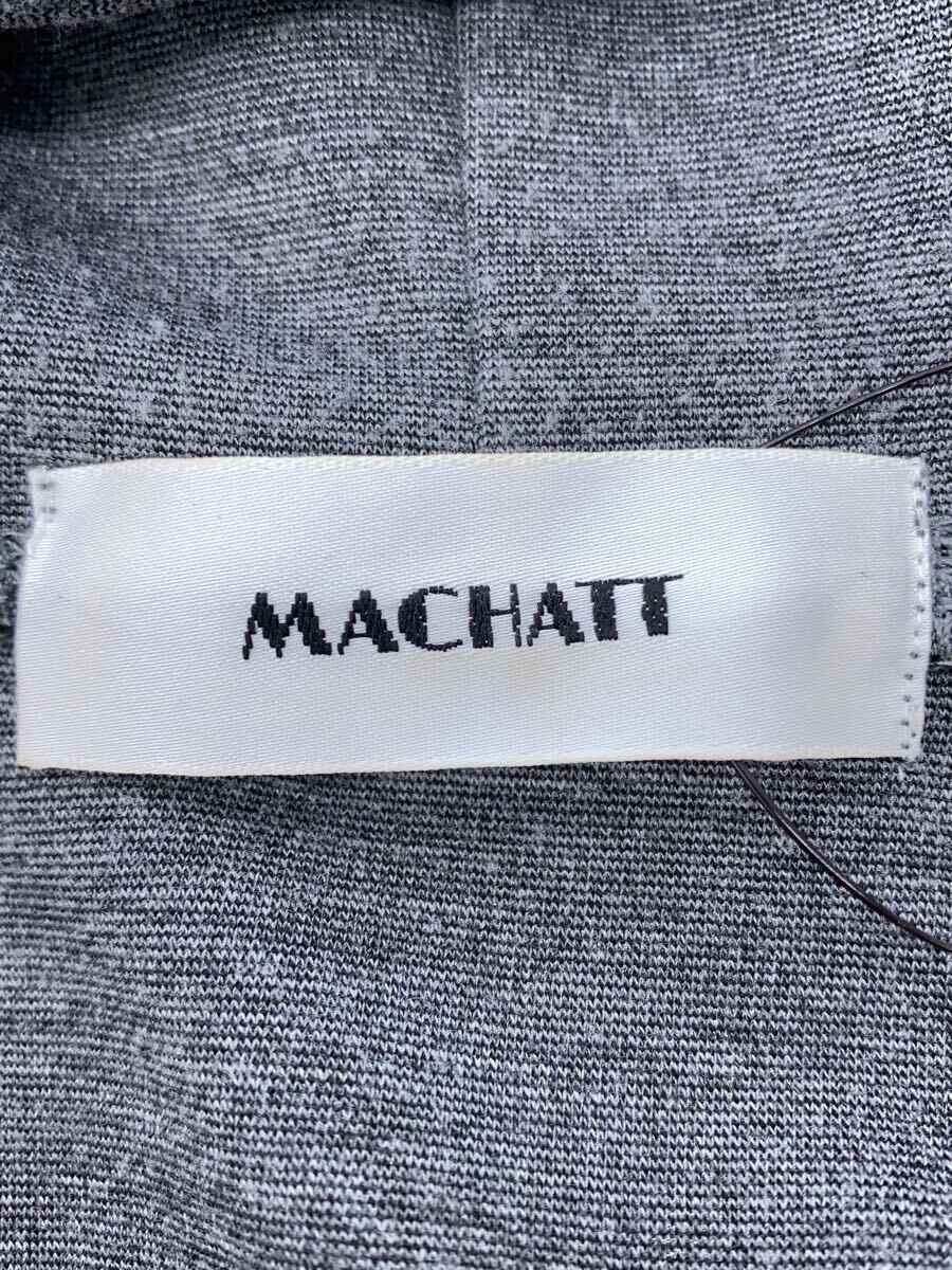【中古】MACHATT◆ジップパーカー/--/コットン/GRY【レディースウェア】