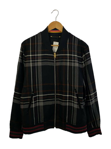 【中古】Paul Smith◆ブルゾン/L/ウール/BLK/チェック/PF-OC-44271【メンズウェア】 【中古】Paul Smith◆ブルゾン/L/ウール/BLK/チェック/PF-OC-44271【メンズウェア】