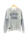 【中古】WTAPS◆スウェット/M/GRY/14ssHELLWEEK SWEATER DESERT STORM【メンズウェア】