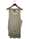 【中古】CVTVLIST◆24SS/アンダークロスタンクトップ/0/コットン/PUP【メンズウェア】