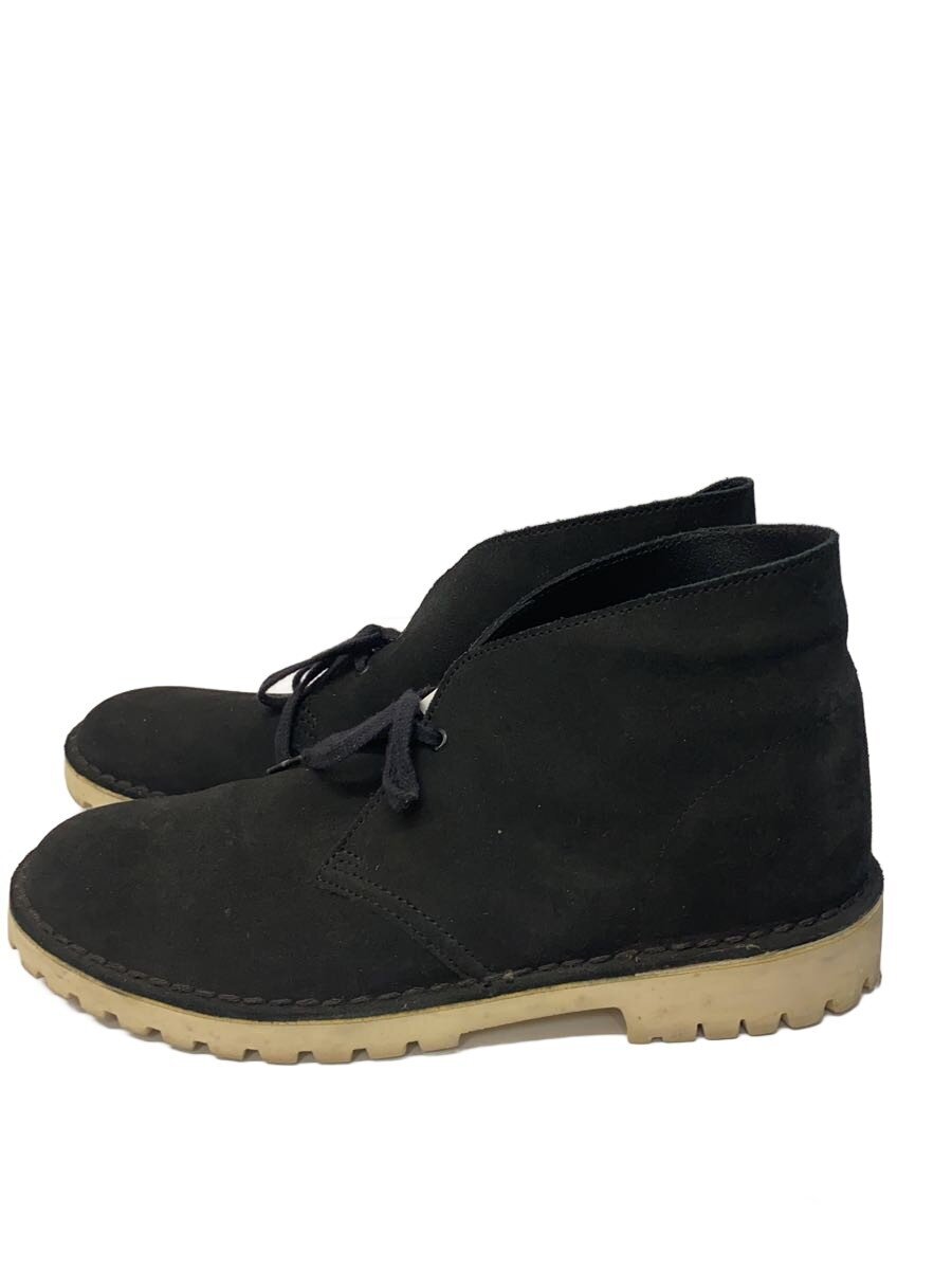 【中古】Clarks◆チャッカブーツ/US9/BLK/スウェード/13292【シューズ】