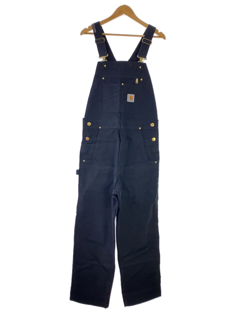 【中古】Carhartt◆オーバーオール/32/コットン/BLK/無地/R01-M【メンズウェア】