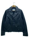 【中古】COACH◆レザーモト/ダブルライダースジャケット/S/牛革/...(4)