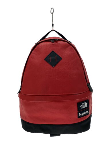 【中古】THE NORTH FACE◆リュック/レザー/RED/無地/NF0A3G73【バッグ】 【中古】THE NORTH FACE◆リュック/レザー/RED/無地/NF0A3G73【バッグ】