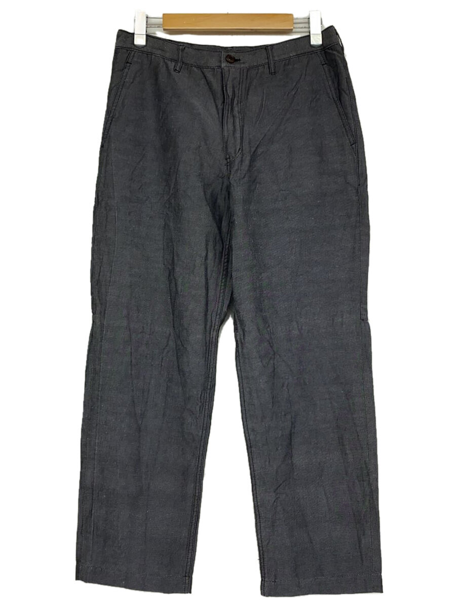 【中古】COMME des GARCONS HOMME DEUX◆リネンパンツ/AD2013/L/リネン/GRY/無地/DM-P046【メンズウェア】