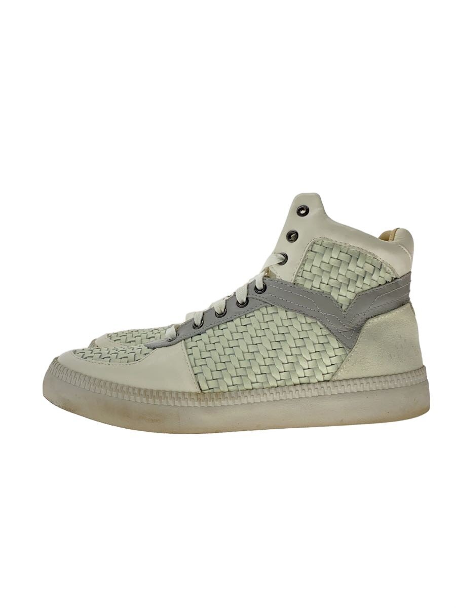 【中古】DIESEL◆ハイカットスニーカー/27cm/WHT/Braided【シューズ】