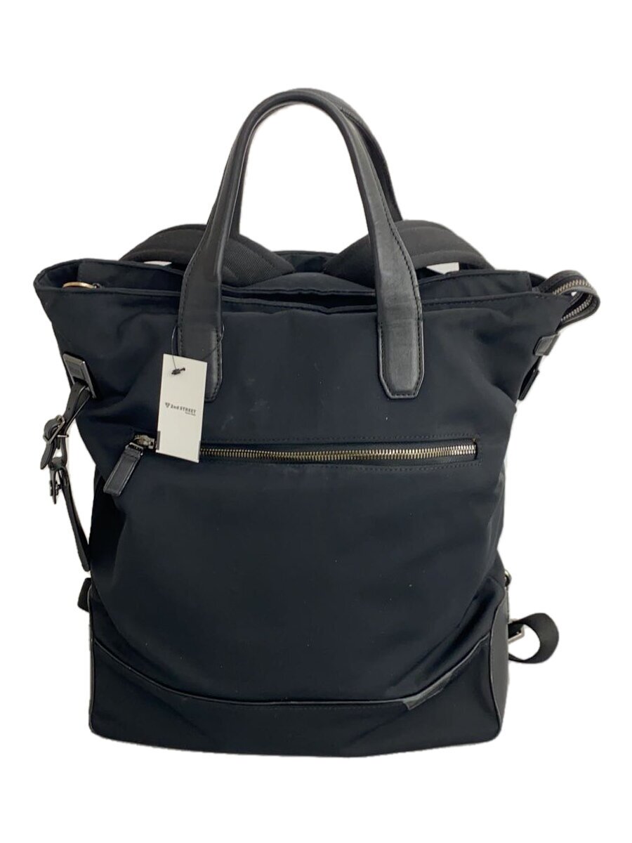 【中古】TUMI◆リュック/レザー/BLK【バッグ】