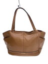 【中古】COACH◆トートバッグ/レザー/BRW【バッグ】