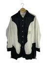 【中古】yohji yamamoto POUR HOMME◆長袖シャツ/2/コットン/WHT/HJ-B73-515【メンズウェア】