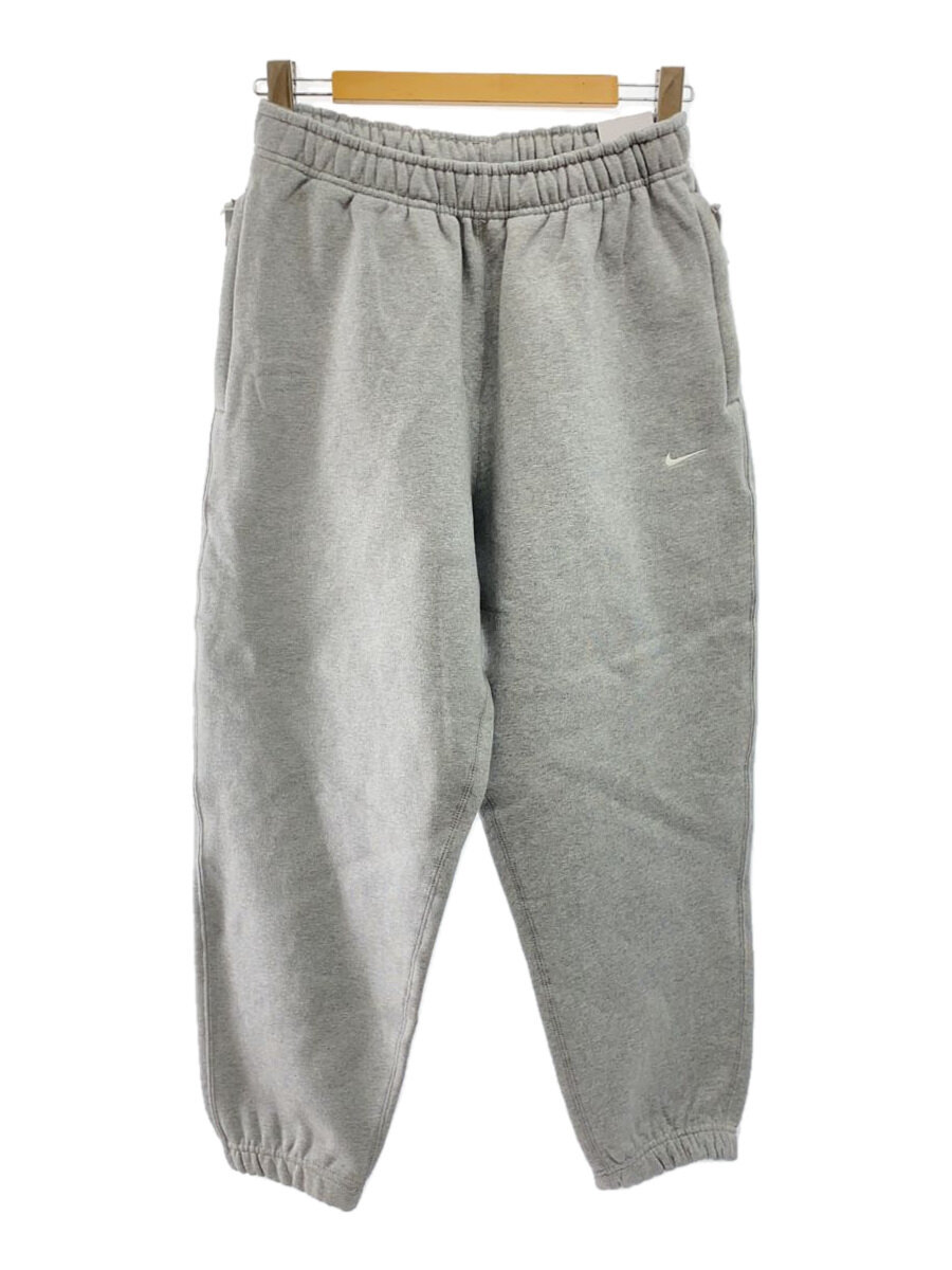 【中古】NIKE◆ボトム/M/コットン/GRY/無地【メンズウェア】