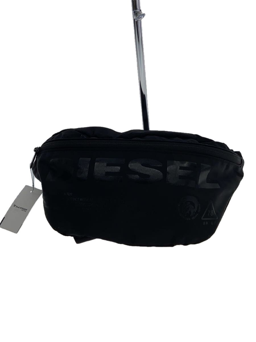 【中古】DIESEL◆F-SUSE BELT_ウエストバッグ/ナイロン/BLK/プリント/X06090【バッグ】