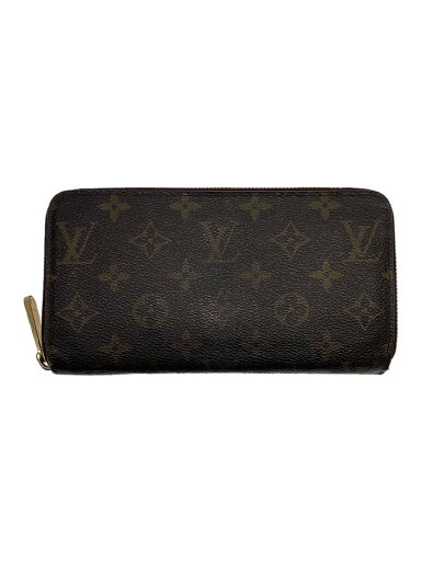 【中古】LOUIS VUITTON◆1)ジッピー・ウォレット_モノグラム・キャンバス_BRW/PVC/BRW/レディース【服飾雑貨他】 【中古】LOUIS VUITTON◆1)ジッピー・ウォレット_モノグラム・キャンバス_BRW/PVC/BRW/レディース【服飾雑貨他】