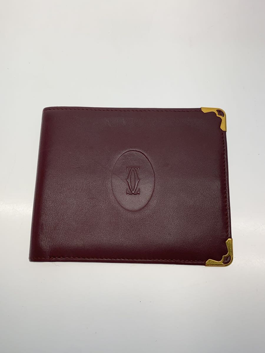 【中古】Cartier◆2つ折り財布/レザー/BRD/レディース【服飾雑貨他】
