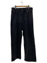 【中古】X-LARGE◆ボトム/LA STITCH WIDE LEG DENIM PANTS/34/コットン/BLK/101233031015【メンズウェア】(4)