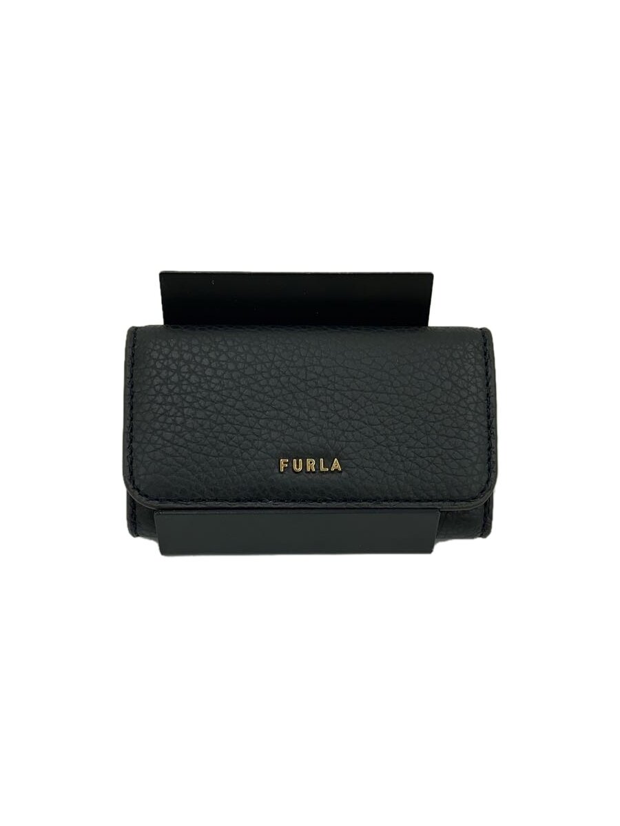【中古】FURLA◆キーケース/レザー/BL
