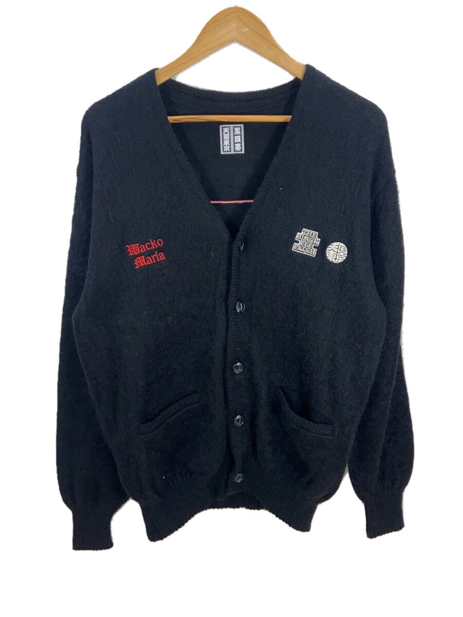Rakuten - 【中古】THE BLACK EYE PATCH◆×WACKO MARIA/22AW/MOHAIR CARDIGAN/カーディガン(薄手)/M/モヘア/BLK【メンズウェア】