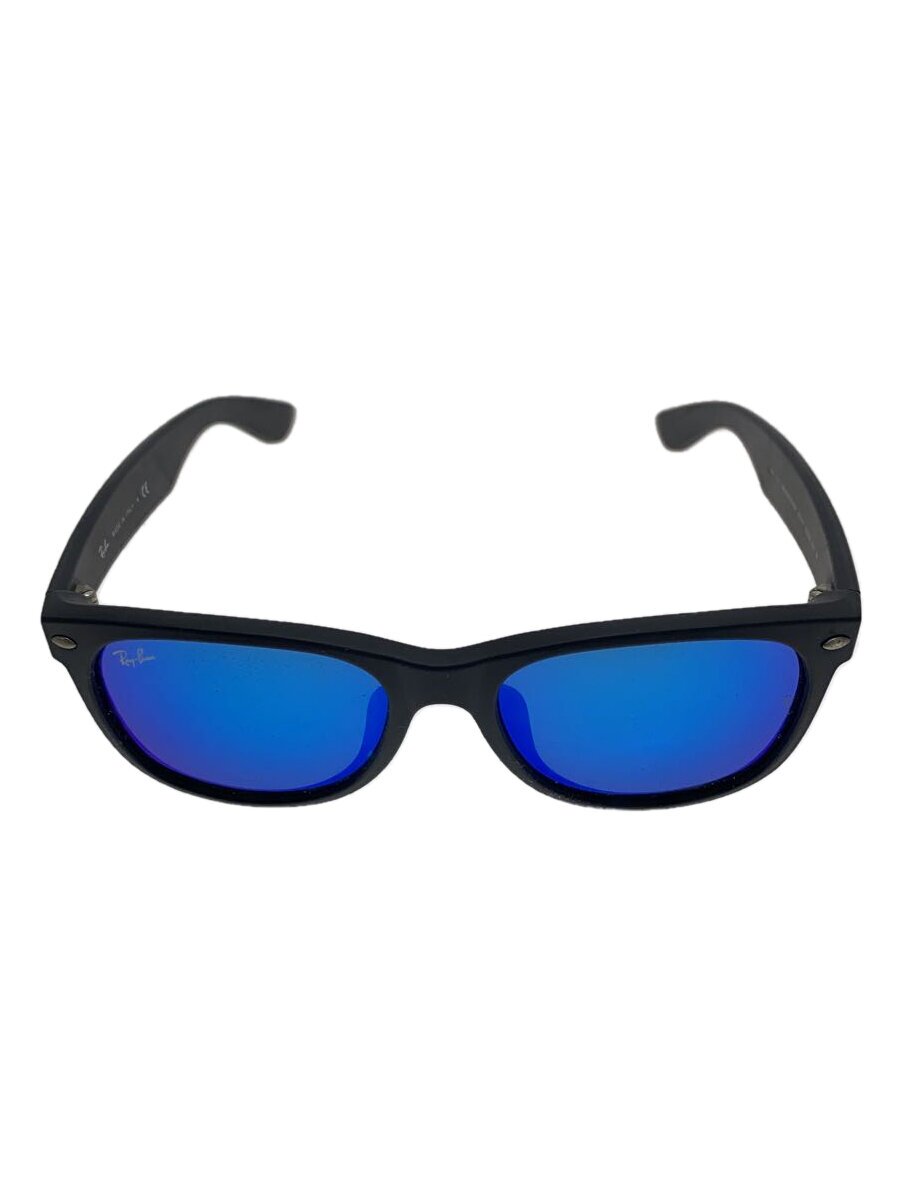 【中古】Ray-Ban◆NEW WAYFARER/サングラス/ウェリントン/プラスチック/BLK/メンズ/RB2132F【服飾雑貨他】