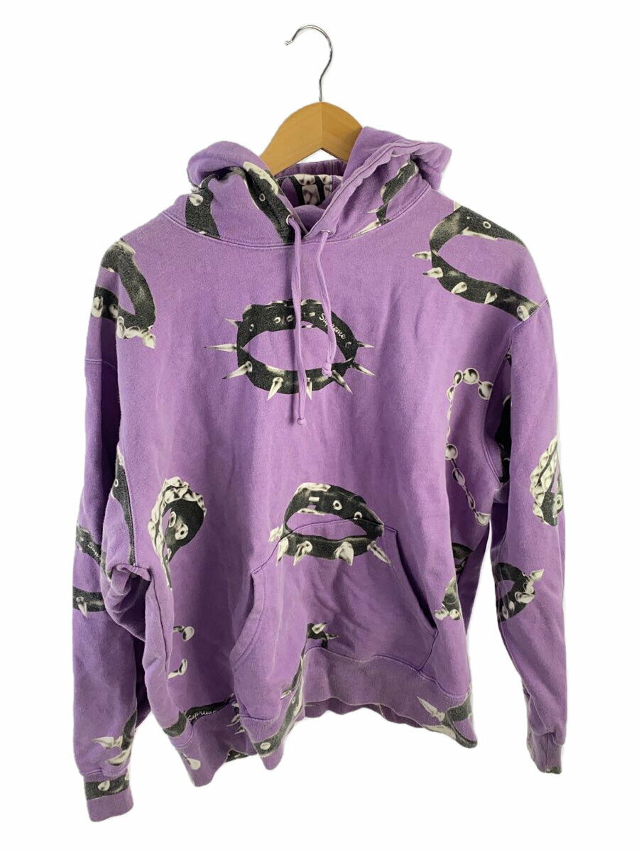 【中古】Supreme◆Studded Collars Hooded Sweatshirt/パーカー/M/コットン/PUP/総柄/シュ//【メンズウェア】