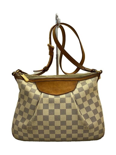 【中古】LOUIS VUITTON◆シラクーサPM_ダミエ・アズール_WHT/PVC/WHT【バッグ】 【中古】LOUIS VUITTON◆シラクーサPM_ダミエ・アズール_WHT/PVC/WHT【バッグ】