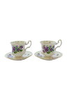 【中古】ROYAL ALBERT/カップ&ソーサー/WHT/フラワーオブマンス/2月/すみれ【キッチン用品】