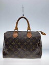 【中古】LOUIS VUITTON◆1)スピーディ25_モノグラム・キャンバス_BRW/PVC/BRW【バッグ】