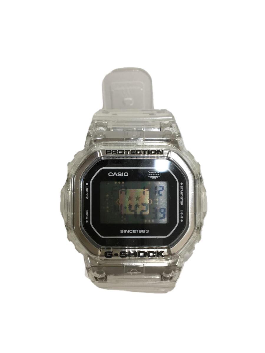 【中古】CASIO◆クォーツ腕時計_G-SHOCK/デジタル/ラバー/CLR//【服飾雑貨他】