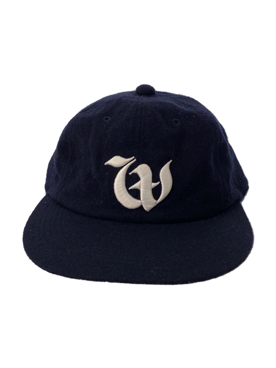 【中古】wax/キャップ/FREE/ウール/ネイビー/メンズ//【服飾雑貨他】