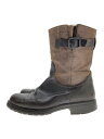 【中古】camper◆ペコスブーツ/38/BRW/レザー/46624【シューズ】