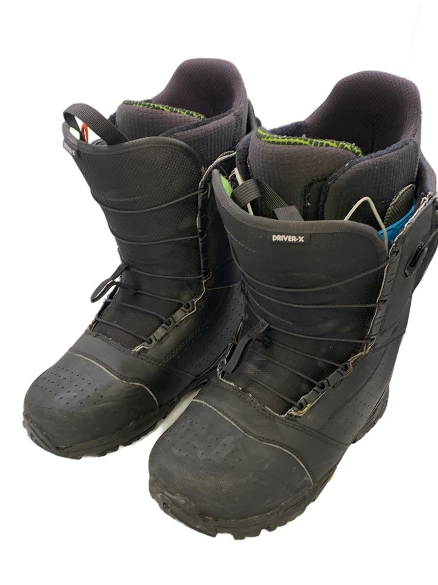 【中古】BURTON◆スノーボードブーツ/28.5cm/クイックレーシング/BLK/DRIVER-X【スポーツ】