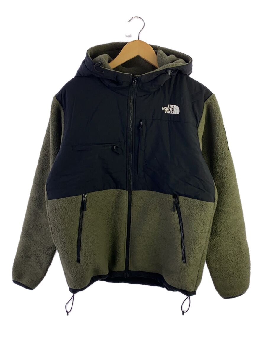 【中古】THE NORTH FACE◆DENALI HOODIE/L/ポリエステル/カーキ【メンズウェア】