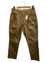 【中古】nonnative◆DWELLER CHINO TROUSERS/ツータックチノトラウザーズ/2/ベージュ/NN-P4019//【メンズウェア】
