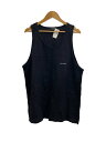 【中古】MLVINCE◆タンクトップ/XL/コットン/BLK/無地【メンズウェア】