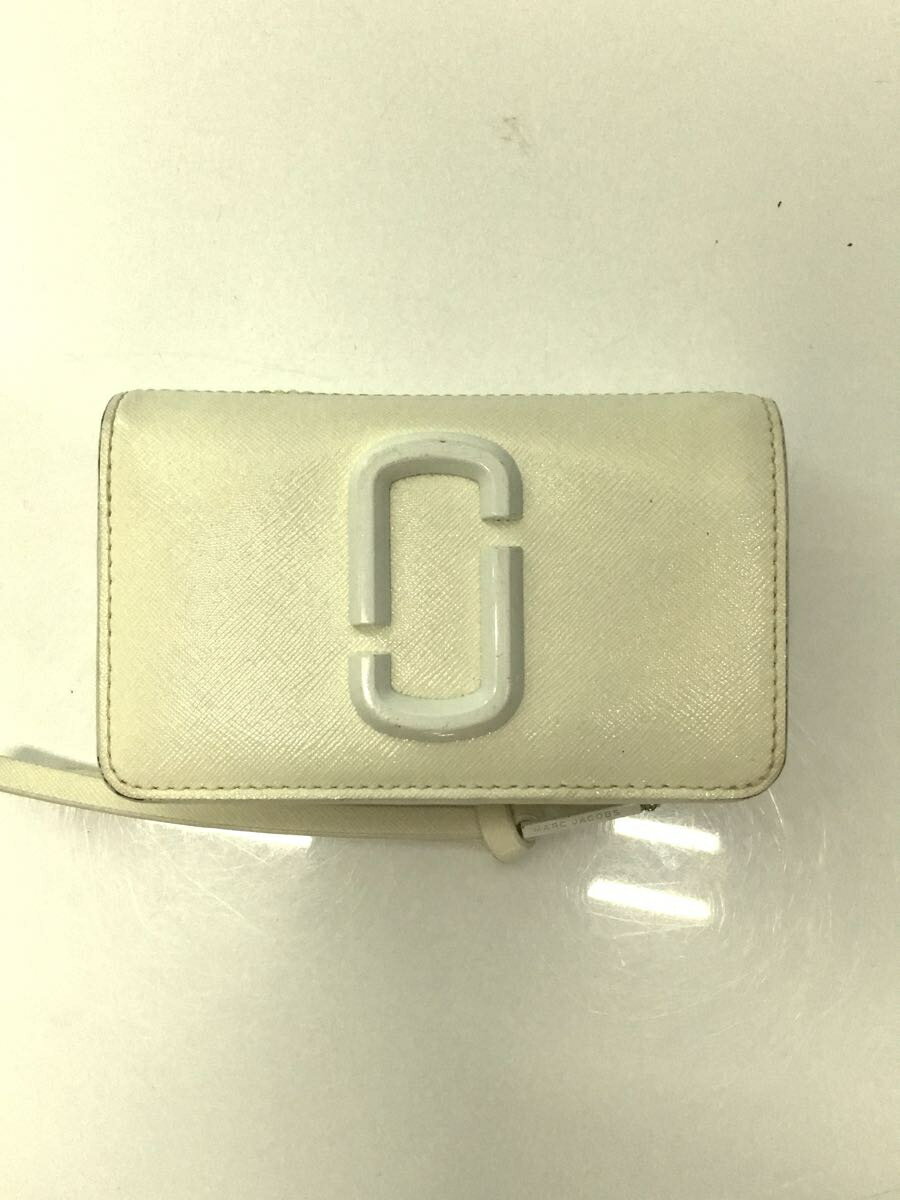 【中古】MARC BY MARC JACOBS◆財布/PVC/WHT/レディース【服飾雑貨他】