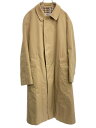 【中古】Aquascutum◆コート/Aqua 5/コットン/BEG/前面左シミ有【メンズウェア】