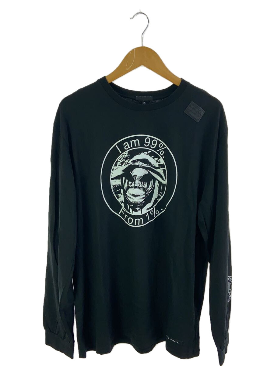 【中古】99%IS-◆長袖Tシャツ/3/コットン/BLK/nn17-cs04【メンズウェア】