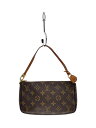 【中古】LOUIS VUITTON◆ミニ・ポシェット・アクセソワール_モノグラム・キャンバス_BRW/PVC/BRW/総柄【バッグ】(4)