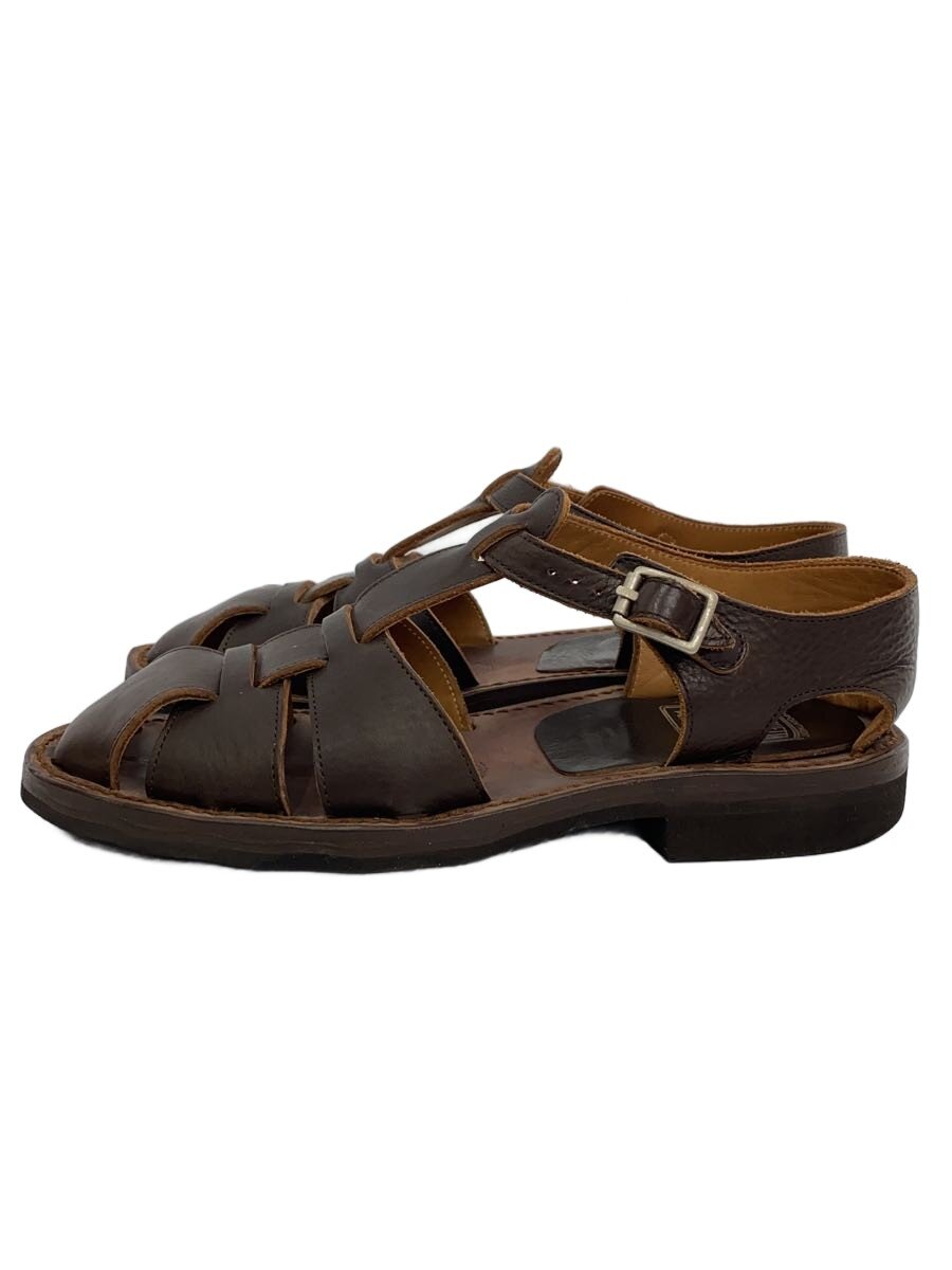 【中古】BRUSCHETTA SHOES◆BRUSCHETTA SHOES ブルスケッタシューズ/ORLEANS/グルカサンダル/42/BRW/レザー/? NULL ?【シューズ】