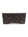 【中古】LOUIS VUITTON◆長財布/--/BRW/総柄/メンズ【服飾雑貨他】