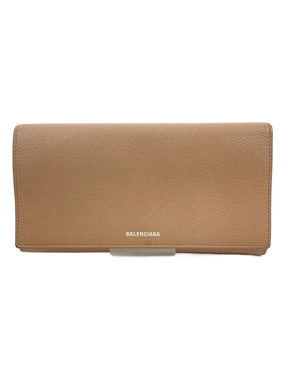 【中古】BALENCIAGA◆長財布/--/PNK/無地/メンズ/566020【服飾雑貨他】