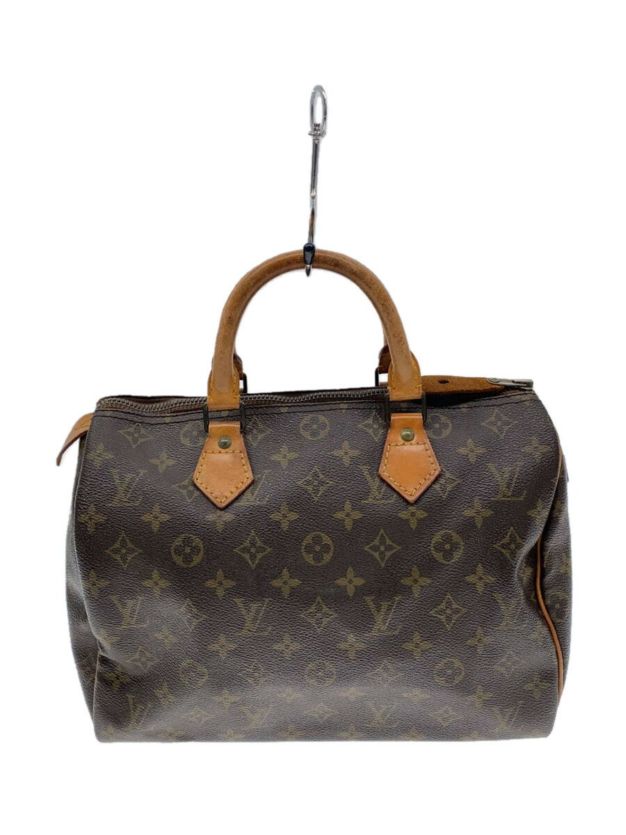 【中古】LOUIS VUITTON◆1)スピーディ30_モノグラム・キャンバス_BRW/PVC/ブラウン/M41526/状態考慮/【バッグ】