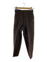 【中古】Y’s for men◆2タック/スラックス/テーパードパンツ/ボトム/M/ウール/BRW【メンズウェア】