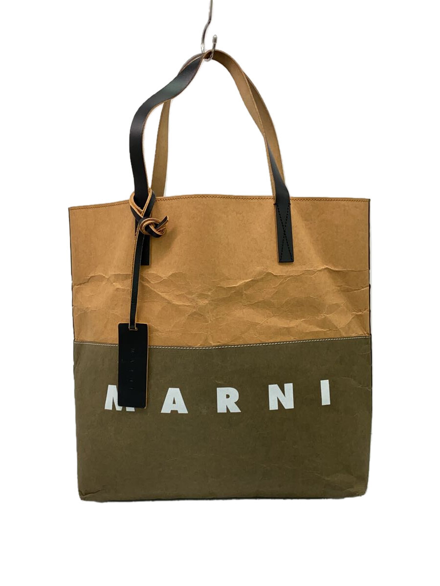【中古】MARNI◆トートバッグ/--/KHK【バッグ】