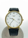 【中古】LONGINES◆クォーツ腕時計/--/