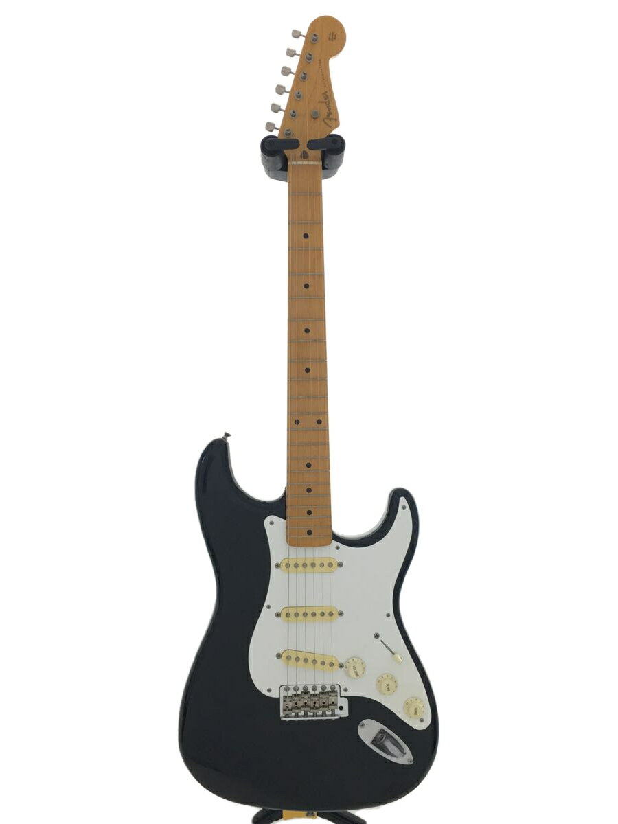 【中古】Fender Japan◆ST54-55/BLK/1989/丸ストリングガイド/MADE IN JAPAN/ソフトケース付【楽器】