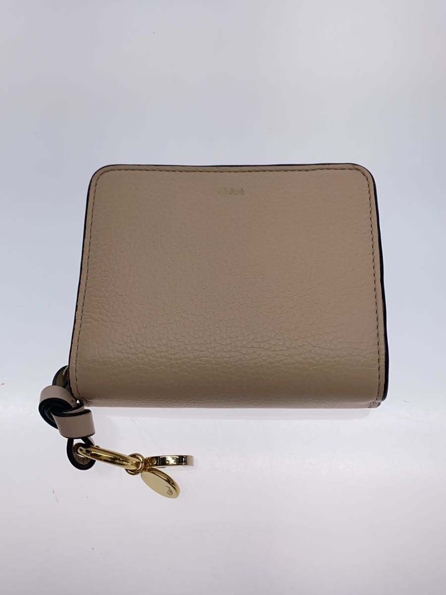 【中古】Chloe◆Alphabet Compact Wallet/2つ折り財布/レザー/CHC22WP765F57【服飾雑貨他】