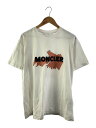 【中古】MONCLER◆Tシャツ/L/コットン/WHT/無地/G20928C00006 829HP【メンズウェア】