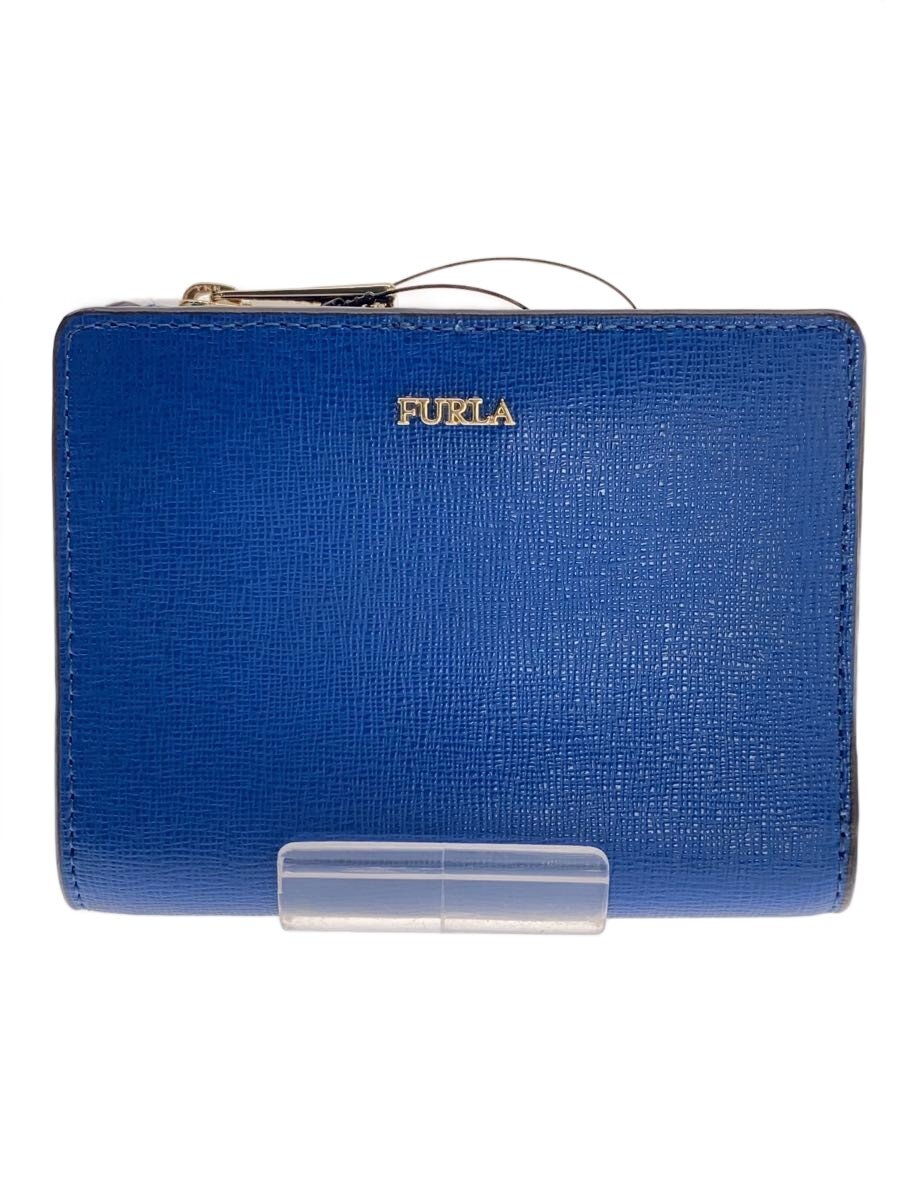 Clothing Accessories (Caps, Ties, Belts) - 【中古】FURLA◆2つ折り財布/PVC/BLU/レディース//【服飾雑貨他】