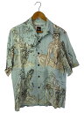 【中古】WACKO MARIA◆半袖シャツ/S/レーヨン/BLU【メンズウェア】(4)