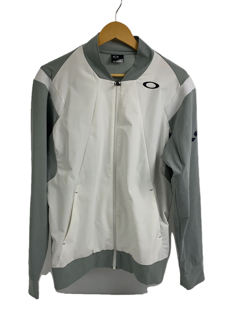 【中古】OAKLEY◆ジャケット/XL/ポリエステル/GRY/461649JP/フロント下部シミ【メンズウェア】