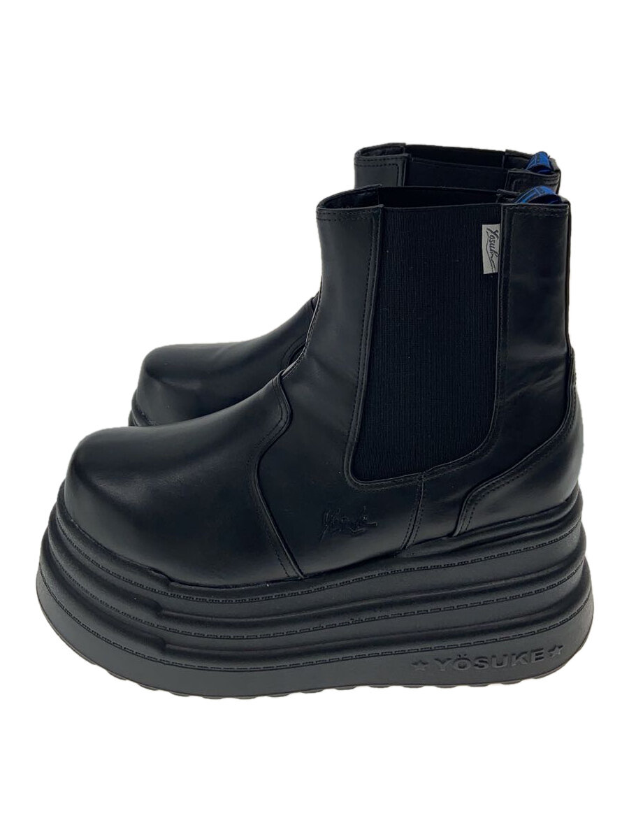 【中古】YOSUKE◆サイドゴアブーツ/26cm/BLK/2718004【シューズ】